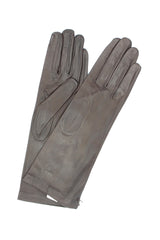 1003 Classic Kid Leather G. Silk Lined M. Length Dark Brown