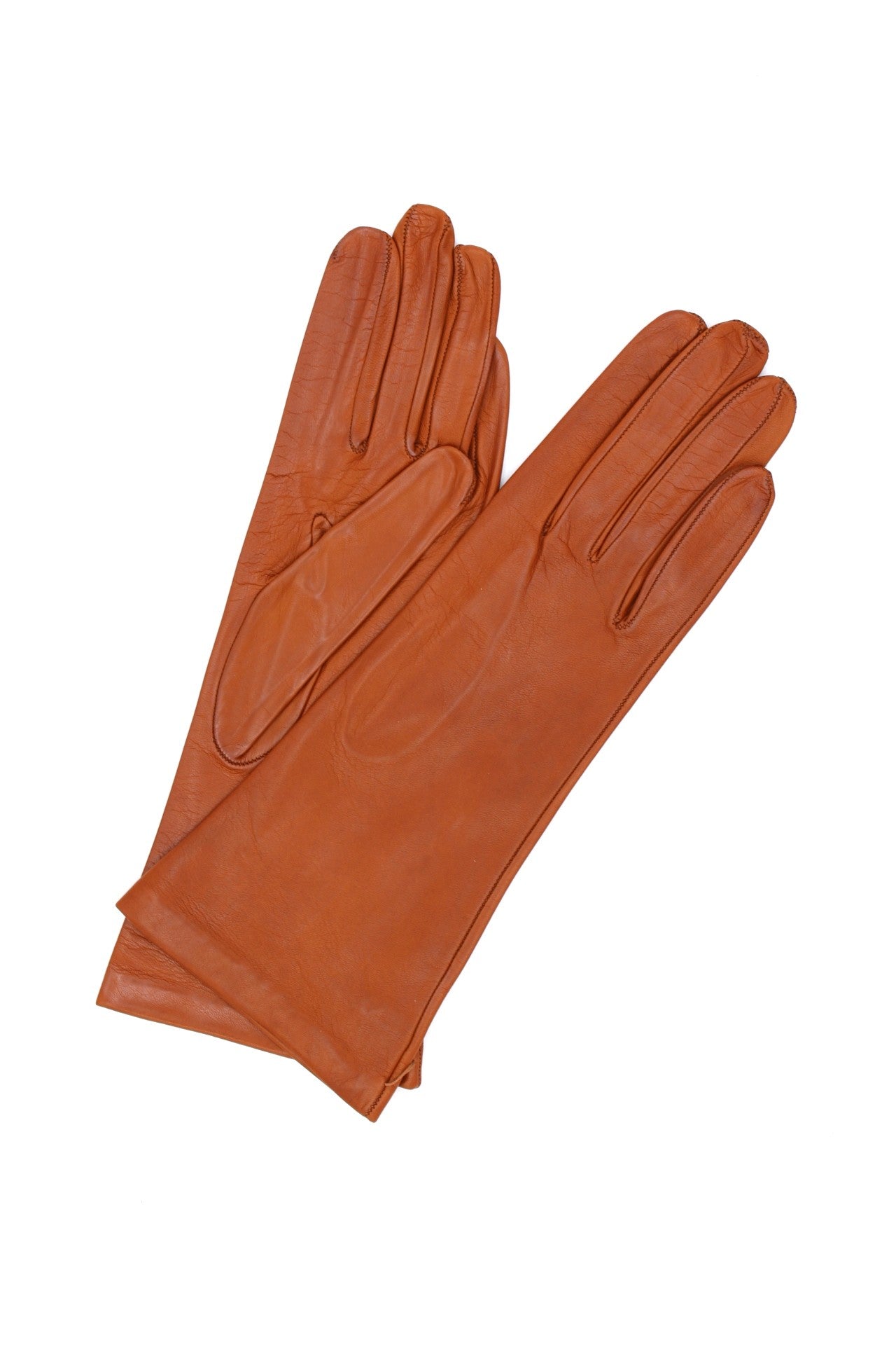 1003 Classic Kid Leather G. Silk Lined M. Length Tan