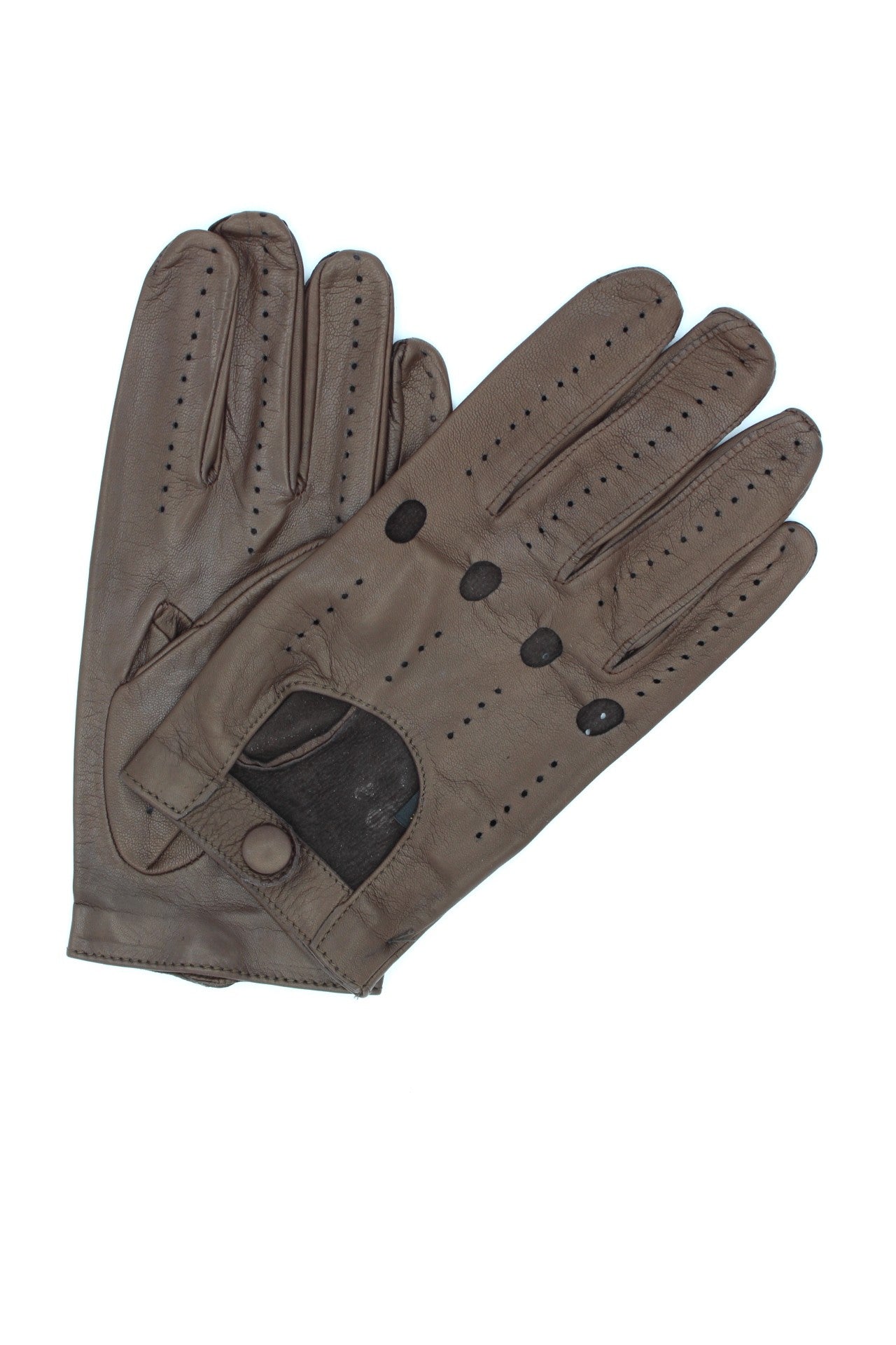 1307 Driving Kid Leather Full Finger Mink