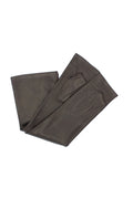 1185 Fingerless Kid Leather Gloves Silk Lined D.Brown