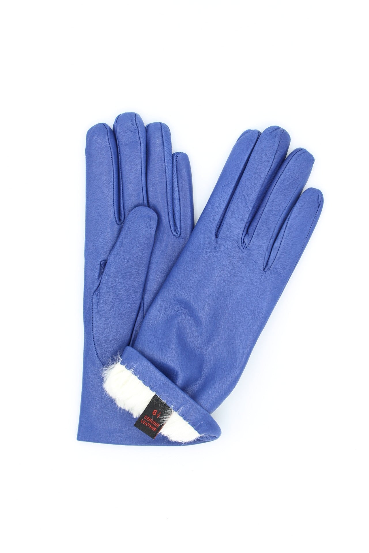 1022 Classic Leather Gloves Lined White Rabbit Avion