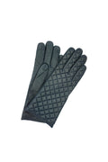 1151 Kid Leather Cashmere Lined Quilted On Top Navy