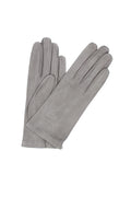 1002 Classic Kid Leather Gloves Silk Lined Medium Grey