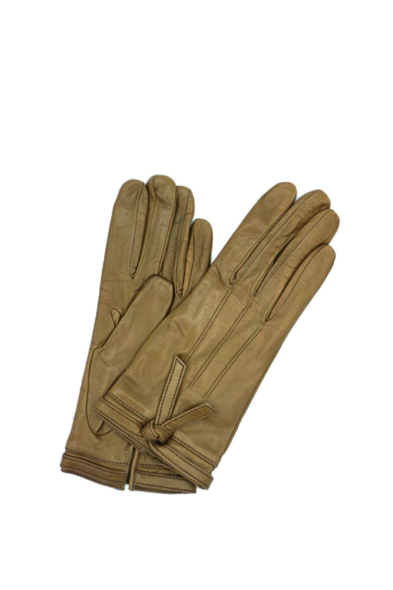 1674 Kid Leather Cashmere Lined Wrist Length Mud