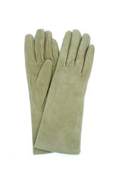 1020 Suede Cashemere Lined Mediom Lenght Gray