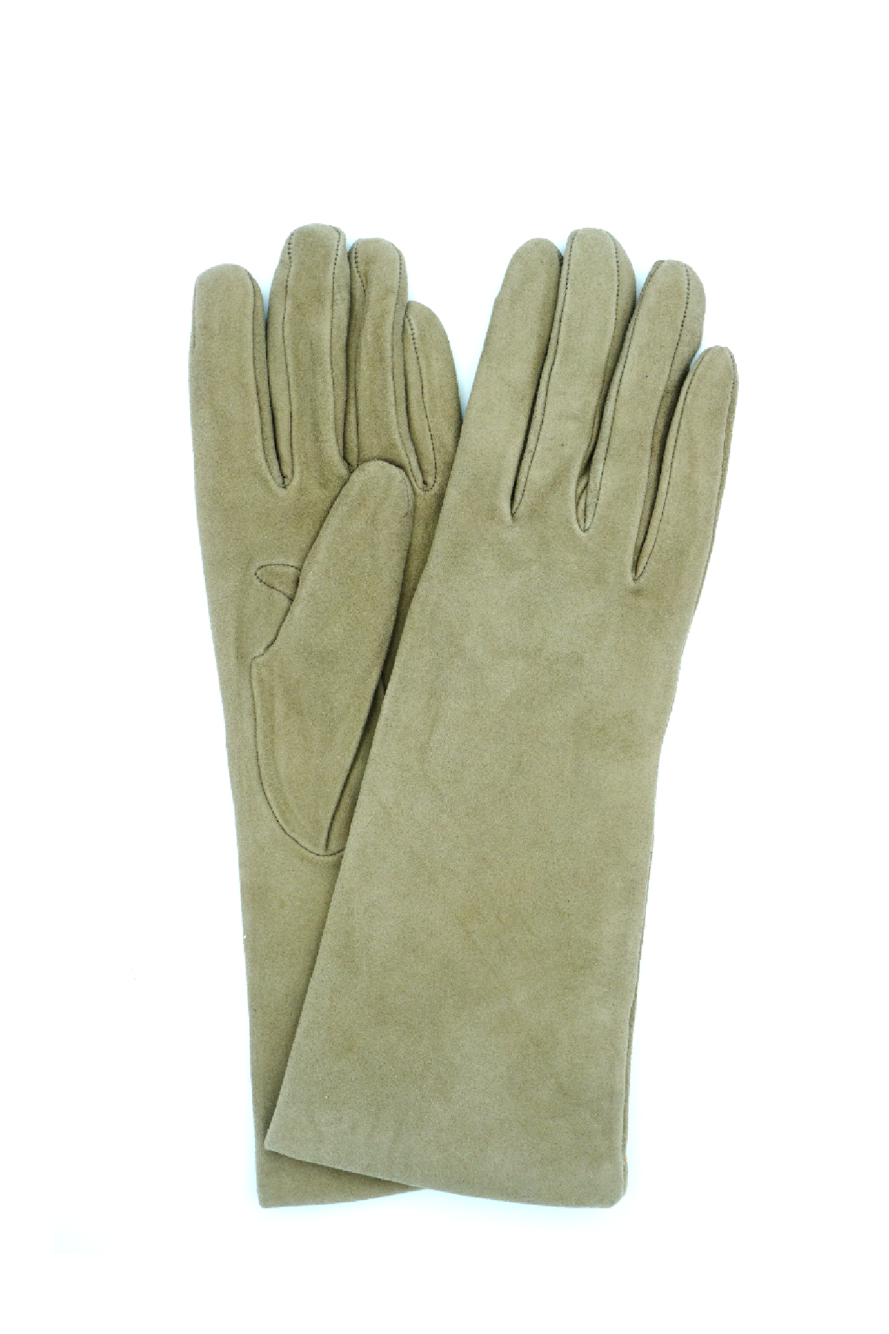 1020 Suede Cashemere Lined Mediom Lenght Gray