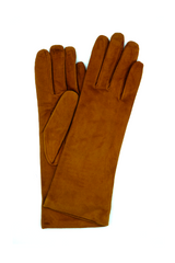 1020 Suede Cashemere Lined Mediom Lenght Caramell