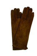 1020 Suede Cashemere Lined Mediom Lenght Brown